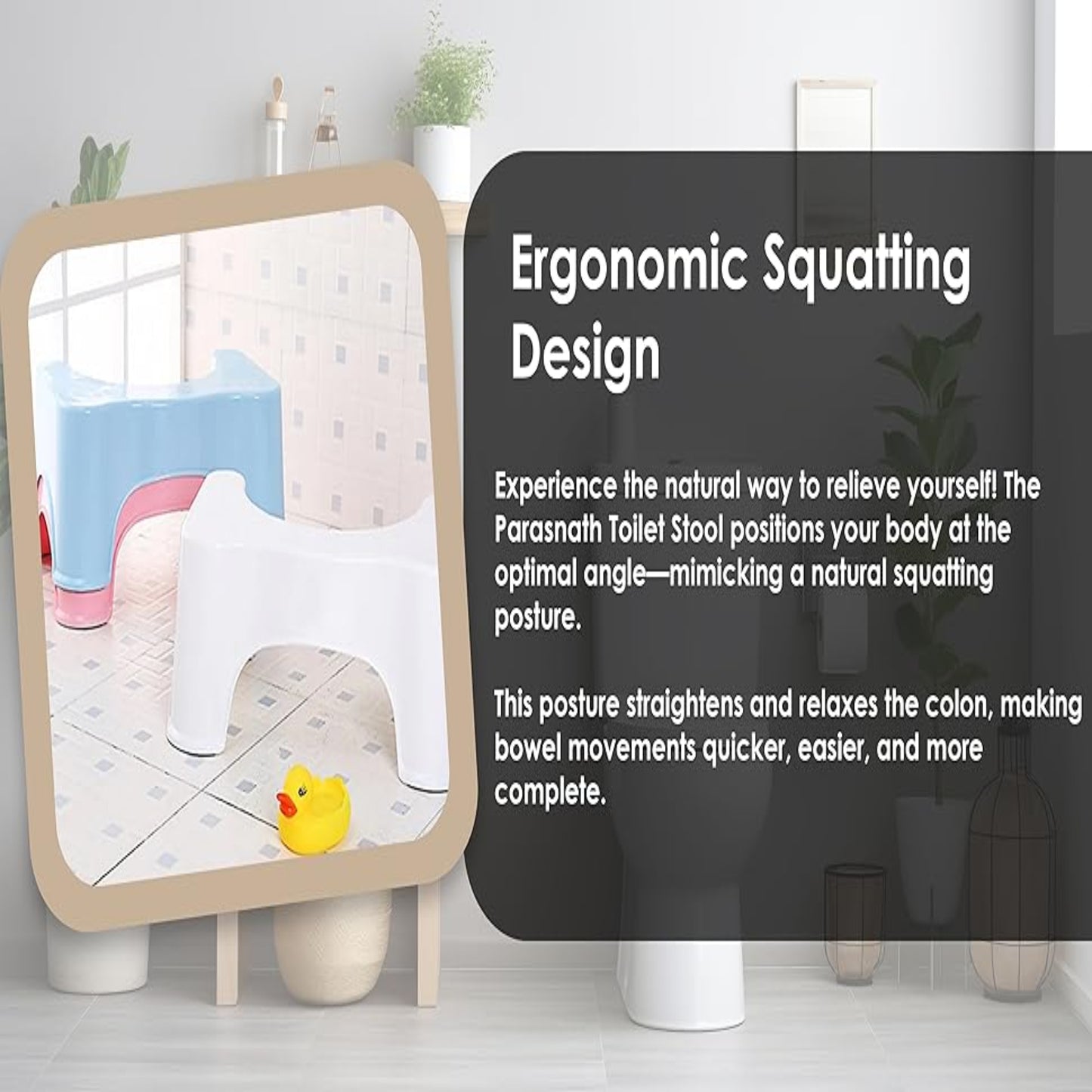Toilet Stool for Easy Pooping
